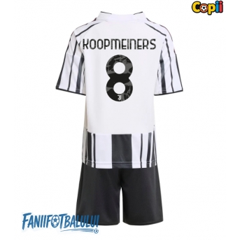 Juventus Teun Koopmeiners #8 Echipament de Fotbal Replică 2025-26 Copii Acasa (+ Șorturi)